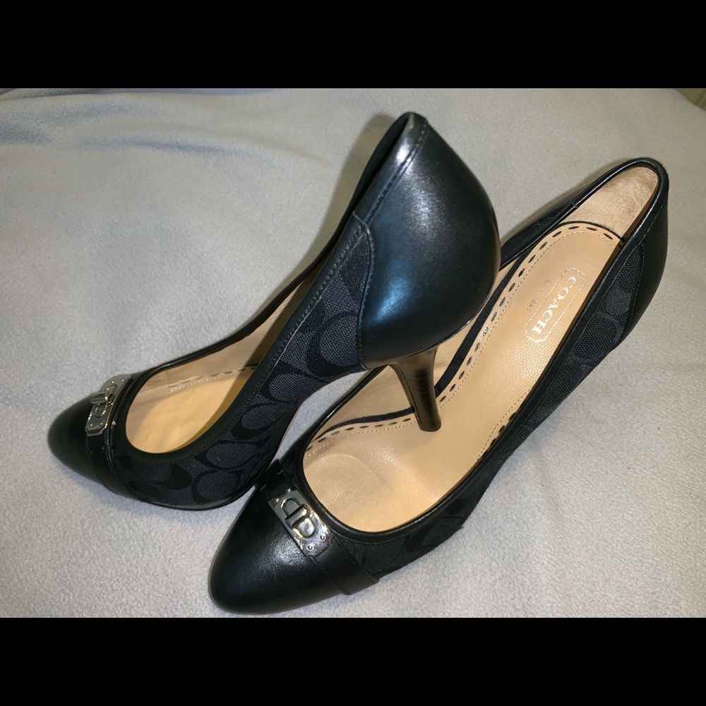 Coach black heels